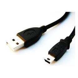Kabel CABLEXPERT USB A-MINI 5PM 2.0 1,8m HQ Black, zlacené kontakty