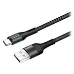 Kábel ColorWay USB-C 1 m 2,4 A, čierny