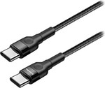 Kábel ColorWay USB-C / Rýchle nabíjanie 60 W / 1 m / čierny