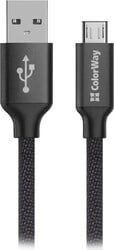 Kábel ColorWay USB/Micro USB 2 m/2,4 A/čierny