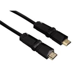 Kabel HDMI Hama HDMI vidlice-vidlice, otočné vidlice (2 osy), pozlacený, 3m