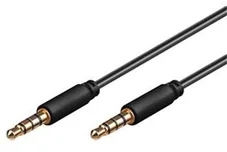 Kábel Jack 3,5 mm 4 pin M/M 2 m pre Apple iPhone, iPad, iPod
