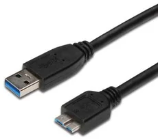 Kabel Micro USB 3.0 5Gbps USB A - Micro USB B MM 3m černý ku3ma3bk - Kabely + redukce