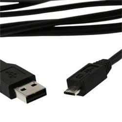 Kabel microUSB 1,8m (5-pin) černý