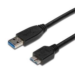 Kabel microUSB 3.0 5Gbps  USB A - microUSB B MM 3m černý