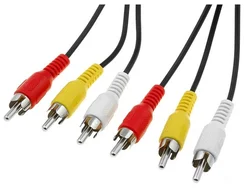 Kábel PremiumCord 3x CINCH-3x CINCH M/M 2m