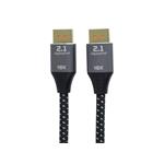Kábel PremiumCord DisplayPort 2.1, 16K@60Hz,8K@120Hz,4K@240Hz,165Hz,144Hz kovové a pozlátené konektory, 1 m