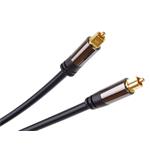 Kábel PremiumCord Toslink M/M, OD:6 mm, zlaté prevedenie 1,5 m