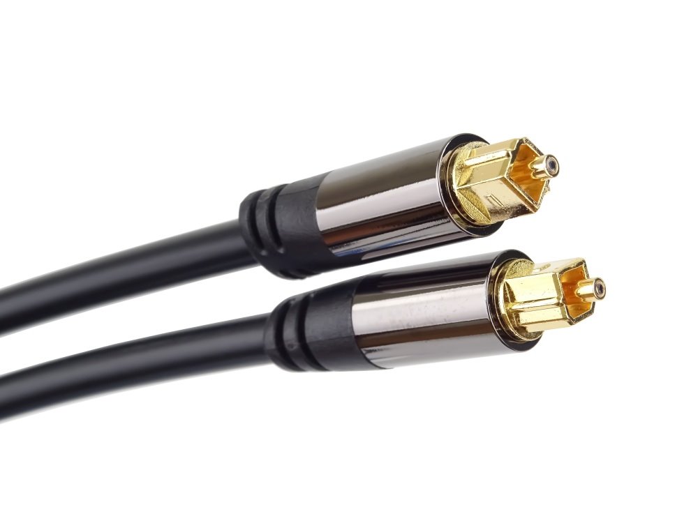 Kábel PremiumCord Toslink M/M, OD:6 mm, zlatý dizajn 1 m
