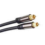 Kábel PremiumCord Toslink M/M, OD:6 mm, zlatý dizajn 1 m