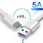Kábel PremiumCord USB-C/M - USB 2.0 A/M, super rýchle nabíjanie 5A, biely, 1 m