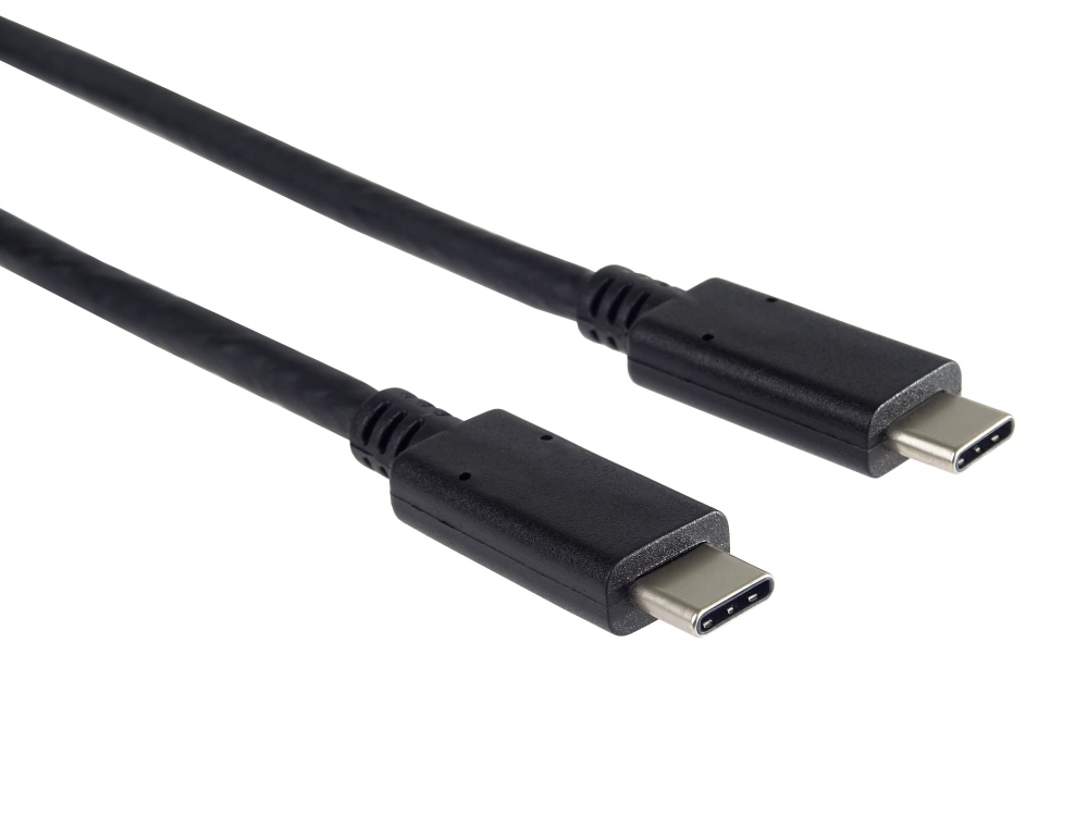 Kábel PremiumCord USB-C ( USB 3.2 generácie 2x2, 3A, 20Gbit/s ) čierny, 1 m
