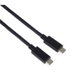 Kábel PremiumCord USB-C ( USB 3.2 generácie 2x2, 5A, 20Gbit/s ) čierny, 0,5 m