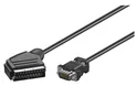 Kábel PremiumCord VGA DB15M - SCART 2 m