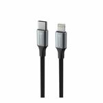 Kábel Swissten Textile II USB-C / Lightning 1,5 m, čierny
