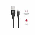 Kábel Swissten USB / Micro USB 1,5 m, čierny