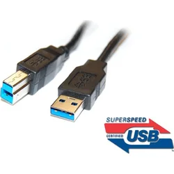 Kabel USB 3.0 Super-speed 5Gbps A-B  9pin 5m