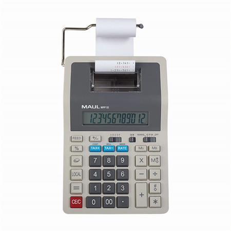 Kalkulačka MAUL "MPP 32", tlač, 12 číslic, s tlačiarňou - 2 farby 7272084