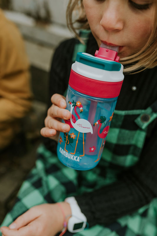 Kambukka Láhev pro děti Lagoon 400 ml Blue Flamingo
