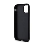 Karl Lagerfeld 3D gumový zadný kryt Karl and Choupette pre iPhone 11 Black