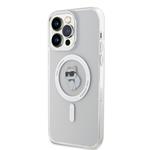 Karl Lagerfeld IML Choupette MagSafe Zadní Kryt pro iPhone 15 Pro Max Transparent