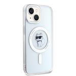 Karl Lagerfeld IML Choupette MagSafe Zadní Kryt pro iPhone 15 Transparent