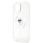 Karl Lagerfeld IML Choupette MagSafe Zadní Kryt pro iPhone 15 Transparent