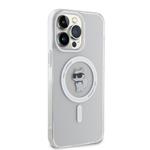 Karl Lagerfeld IML Choupette MagSafe zadný kryt pre iPhone 15 Pro Max Transparent