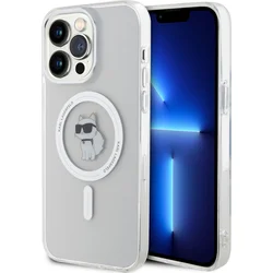 Karl Lagerfeld IML Choupette MagSafe zadný kryt pre iPhone 15 Pro Max Transparent