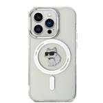 Karl Lagerfeld IML Choupette MagSafe zadný kryt pre iPhone 15 Pro Transparent