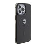 Karl Lagerfeld IML Ikonik MagSafe zadný kryt pre iPhone 15 Pro Max Black