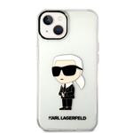 Karl Lagerfeld IML Ikonik NFT Zadný kryt pre iPhone 14 Transparent