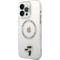 Karl Lagerfeld IML Karl and Choupette NFT MagSafe zadný kryt pre iPhone 13 Pro Max Transparent