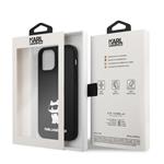 Karl Lagerfeld Liquid Silicone Choupette NFT Zadní Kryt pro iPhone 12/12 Pro Black