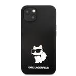 Karl Lagerfeld Liquid Silicone Choupette NFT Zadní Kryt pro iPhone 13 Black