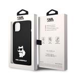 Karl Lagerfeld Liquid Silicone Choupette NFT Zadní Kryt pro iPhone 14 Black