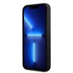 Karl Lagerfeld Liquid Silicone Ikonik NFT Zadní Kryt pro iPhone 13 Pro Black
