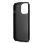 Karl Lagerfeld Quilted Puffy Metal Logo Zadní Kryt pro iPhone 14 Pro Max Black