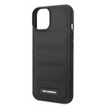 Karl Lagerfeld Quilted Puffy Metal Logo Zadní Kryt pro iPhone 15 Black
