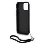 Karl Lagerfeld Sequins Reversible Zadní Kryt pro iPhone 13 Black/Silver
