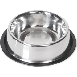 Karlie Nerezová miska s gumovým okrajem 13cm 450ml