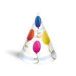Karnevalový klobúk 6ks 16cm mix papiera č.5
