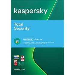 Kaspersky Total Security, 1 zařízení, 1 rok, nová licence, elektronicky 