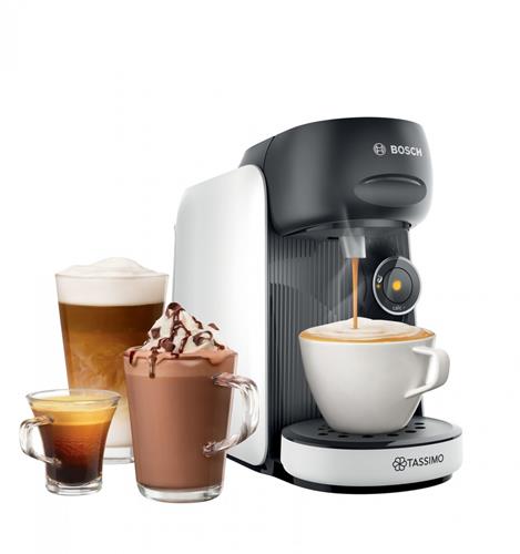 Kávovar na kapsule Bosch Tassimo Finesse TAS16B4, sivo-biely