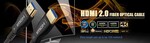 KB PremiumCord optický kábel HDMI 2.0 4K@60Hz 100 m, M/M, pozlátené konektory