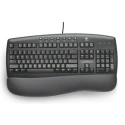 KBC LOGITECH Black Internet Keyboard CZ OEM