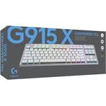 KBC Logitech klávesnice Tactile - G915 TKL X - US INTL, bílá, bezdrátová