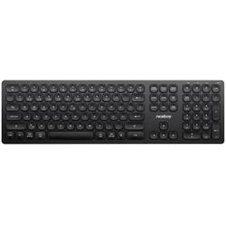 KBC Niceboy OFFICE K30, bezdrátová multimediální klávesnice, nízkoprofilová, USB, CZ, černá