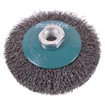 Kefa z oceľového drôtu MAKITA, vlnitý drôt 0,3 mm, 100 mm