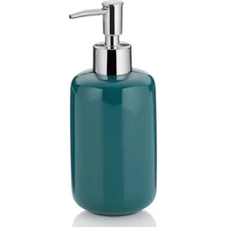 KELA Dávkovač mýdla ISABELLA keramika 400 ml, modrozelená